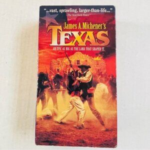 James A Michener Texas Movie VHS Color An Epic as the Land That Shaped It